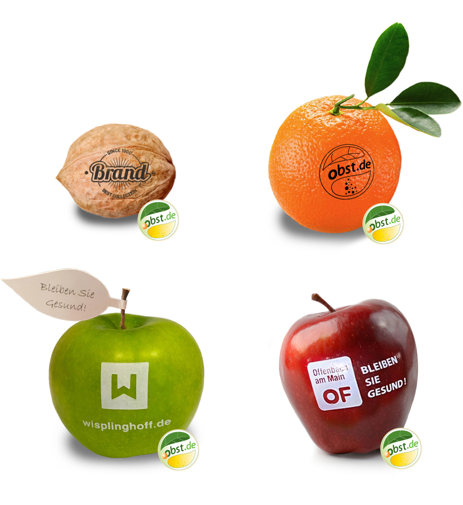 Obst mit dem Logo Ihrer Wahl bedrucken | Obst.de